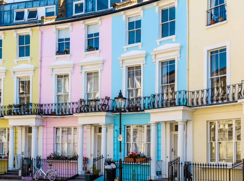 coloured buildings